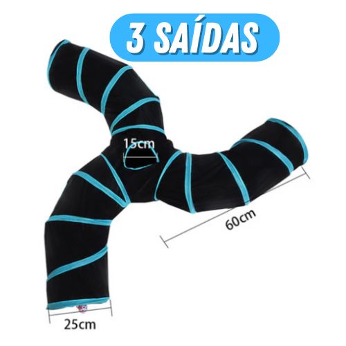 Túnel Para Gatos 3 Saídas - Saurshop